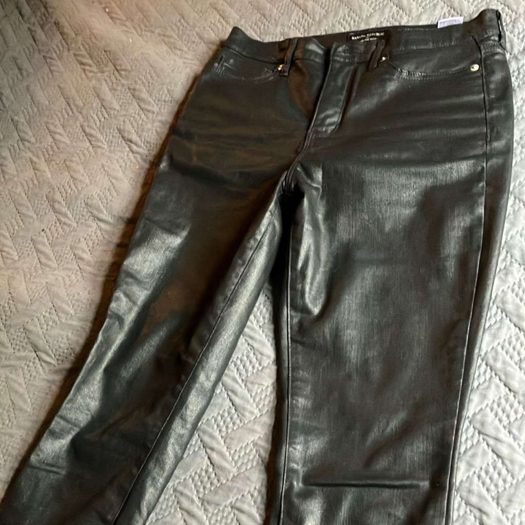 Faux Leather Jeans. Banana Republic